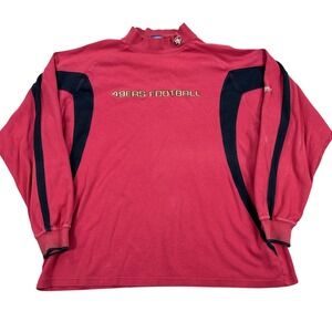San Francisco 49ers Sweatshirt Mens 2XL Reebok NFL Apparel Red Pullover